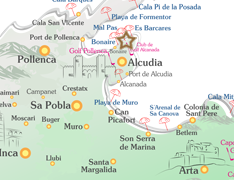 Karte Bonaire Mallorca