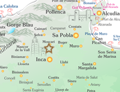 Karte Moscari Mallorca