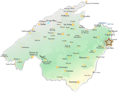 Mallorca Karte Costa de los Pinos